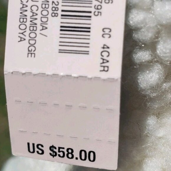 VICTORIA's SECRET ivory/cream SHERPA vs logo TOTE CARRYALL BAG limited edition - Picture 5 of 7